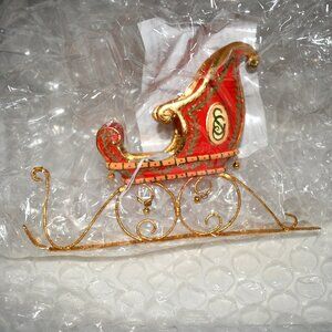 Patience Brewster Dashaway Sleigh Ornament - Krinkles Christmas Decor #08-30561